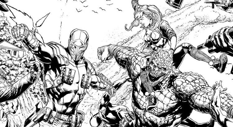 Erster Ausblick auf Jason Faboks Artwork zum „Justice League vs Suicide Squad“ Event