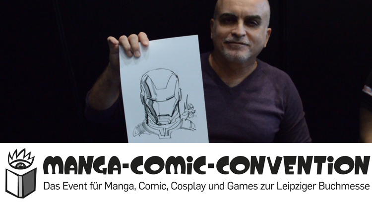 #MCC17: Mike Deodato Jr. - Live IRON MAN Sketch (Manga-Comic-Con 2017)