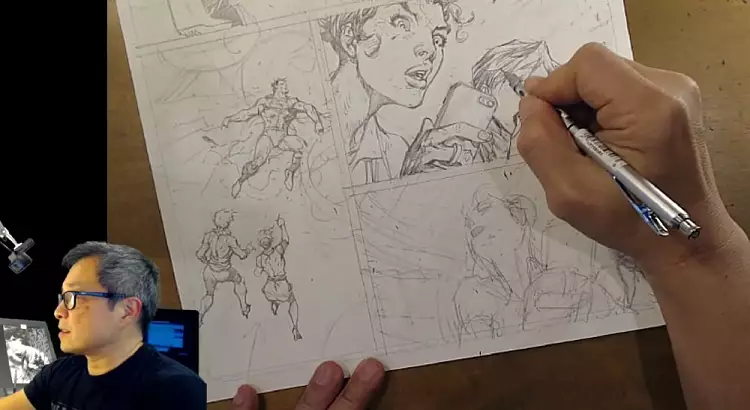 JIM LEE zeichnet seine ersten beiden Seiten für Action Comics #1.000 in einem 6-Stunden-Video