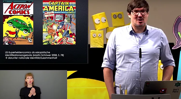 [Video] Das Deutschlandbild in US-Superheld*innencomics - ein Vortrag von Matthias Harbeck